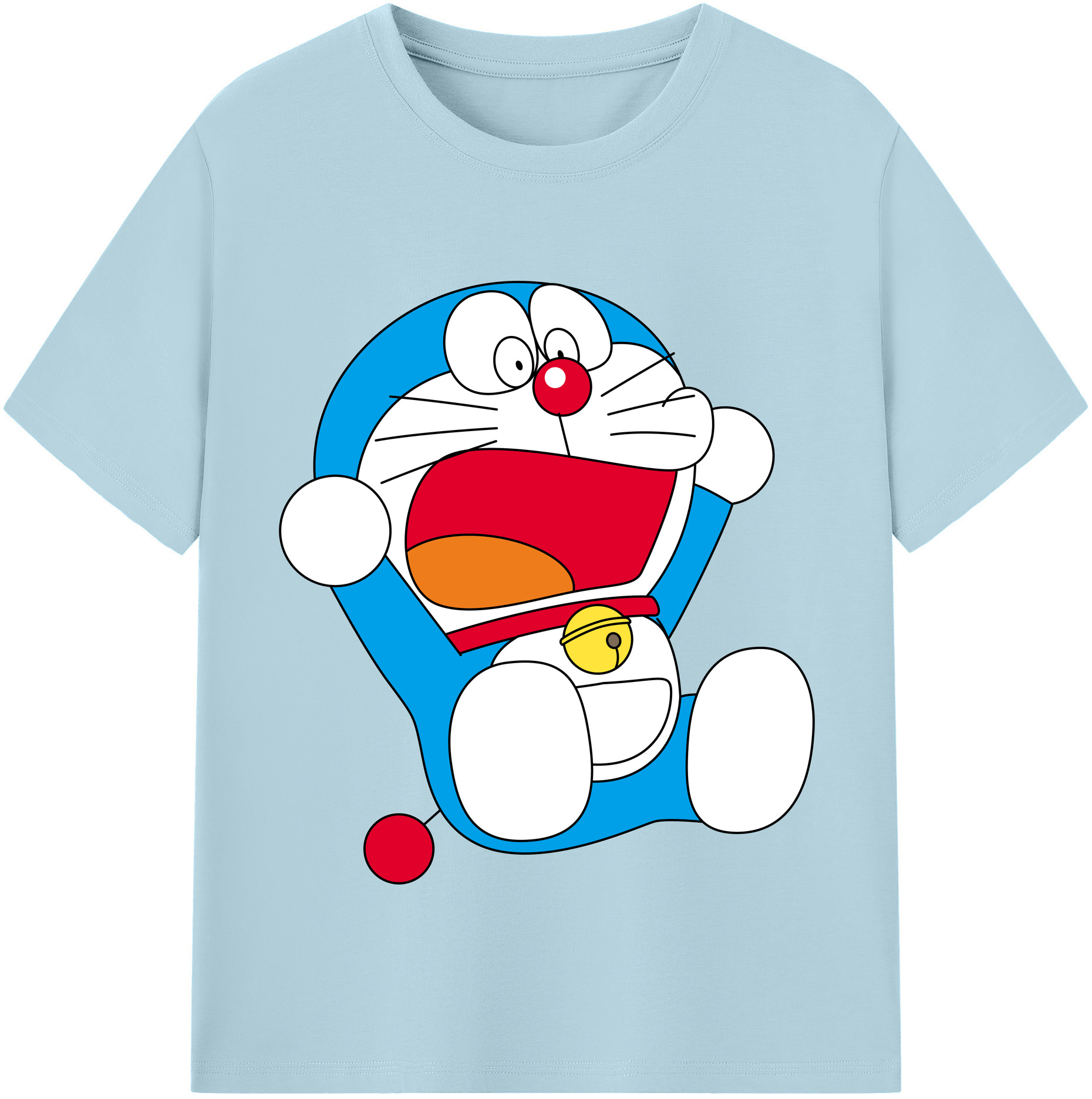 （画像用） ドラえもん Doraemon 綿100％半袖Tシャツ（フロントプリント）